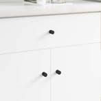 vidaXL Kastknoppen 12 pcs Zwart M4 x 12 mm IJzer, Verzenden, Nieuw