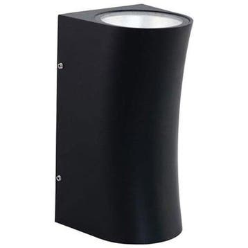 Tuinlamp/Wandlamp Vierkant/Ovaal Mat Zwart 12W 4200K, Minder dan 50 watt, Nieuw, Ophalen of Verzenden, Hanglamp