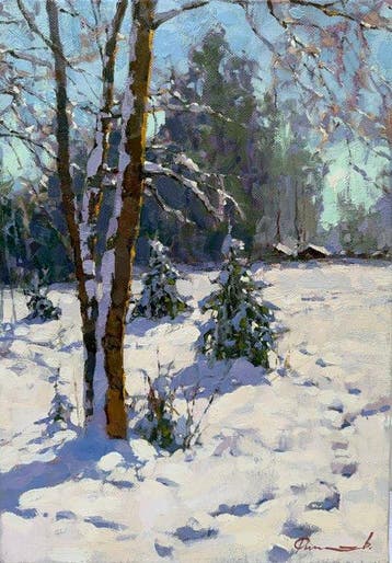 Sergei Flitov (1964) - Soleil du Matin à la Lisière - Les