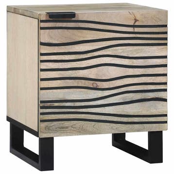 vidaXL Nachtkastje Wit 40 x 33 x 46 cm Bewerkt hout, Minder dan 45 cm, Verzenden, Nieuw, Minder dan 55 cm