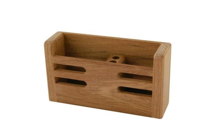 Teak Houder voor mobiel en meer - 18 x 5 x 10 cm, Watersport en Boten, Accessoires en Onderhoud, Ophalen of Verzenden