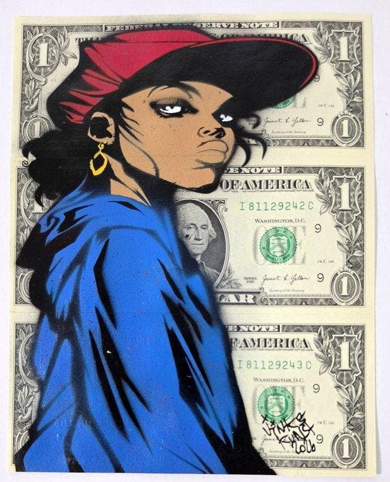 Jinks Kunst - CLAUDIA 3 X 1$, Antiek en Kunst, Kunst | Designobjecten