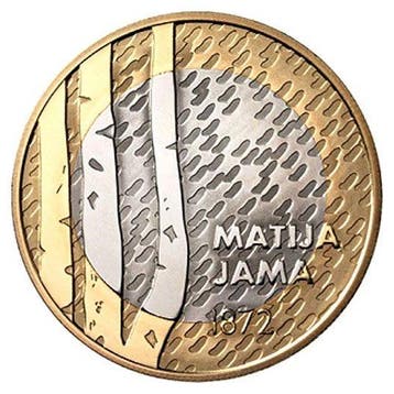 Slovenië 3 Euro Matija Jama 2022 UNC, Verzenden
