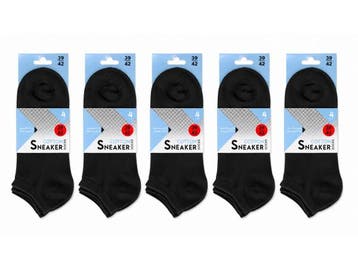 Veiling - 5x Comfortabele Naadloze Sneaker Sokken 4 Paar Maa, Kleding | Dames, Sokken en Kousen, Nieuw