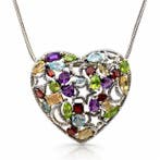 Zonder minimumprijs - Halsketting Zilver - Meerdere stenen, Sieraden, Tassen en Uiterlijk, Kettingen, Nieuw