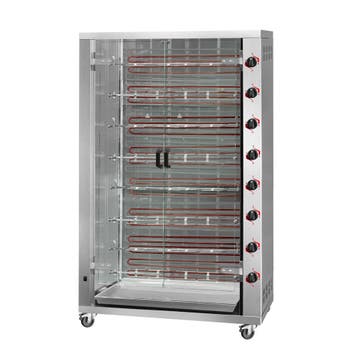 GGM Gastro | Elektrische kippengrill Rotisserie - 38,4kW - 8, Verzenden, Nieuw in verpakking, Fornuis, Frituur en Grillen