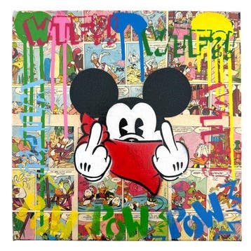 Koen Betjes (1992) - Rebellious Mickey x Comics Collage -