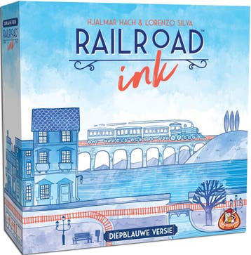 Railroad Ink (Diepblauwe versie) | White Goblin Games -, Hobby en Vrije tijd, Gezelschapsspellen | Bordspellen, Verzenden, Nieuw