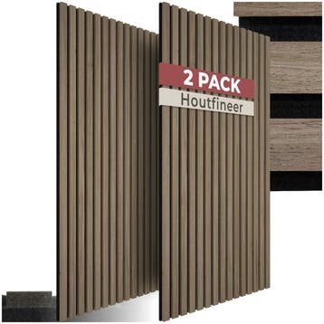 Akoestische panelen Sonic Wall II houtlook - donker eiken, Verzenden, Nieuw