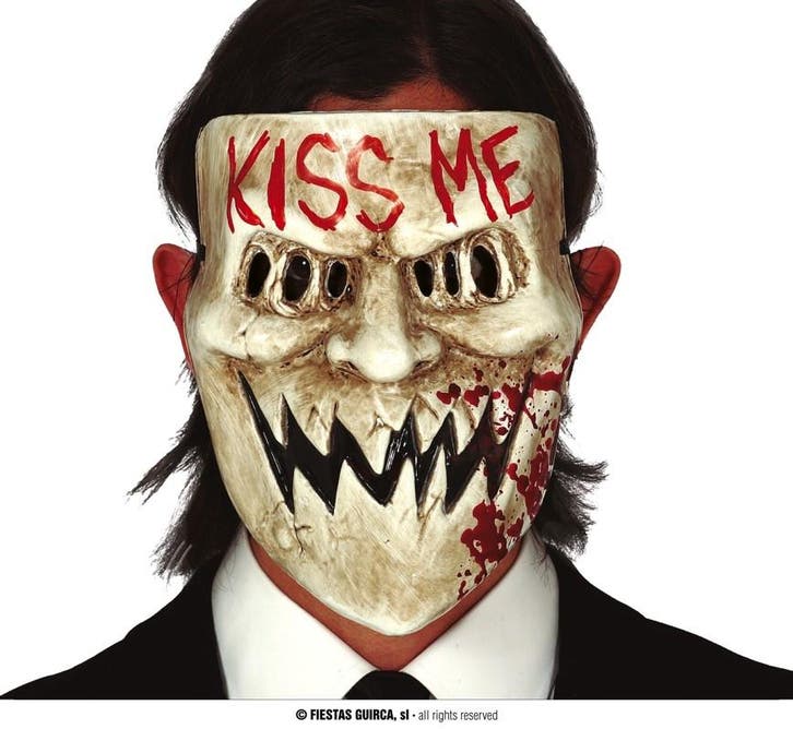 Kiss Me Halloween Masker, Kleding | Dames, Carnavalskleding en Feestkleding, Nieuw, Ophalen of Verzenden