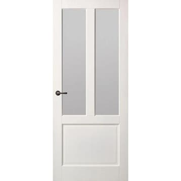 Skantrae binnendeur E040 88x231,5 (Wit, Stomp, Satino glas), 80 tot 100 cm, 215 cm of meer, Binnendeur, Nieuw