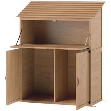 TRUUSK Tuinkast van Hout - Met Trapsgewijs Dak - Opvouwbare, Tuin en Terras, Verzenden, Nieuw