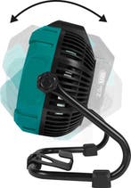 2dekans | VONROC Ventilator 20V - voor draadloos en bedraad, Ophalen of Verzenden, Zo goed als nieuw