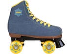 Nijdam Denim Rebel - Retro Rolschaatsen - Denimlook Gele, Verzenden, Zo goed als nieuw
