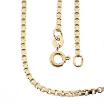Gouden Venetiaanse schakelketting, Ophalen of Verzenden, Gebruikt, Overige kleuren, Goud
