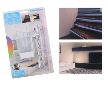 LED strip blauw, 2 meter (30 leds / meter, IP20, op 3xAA ba, Ophalen of Verzenden, Nieuw
