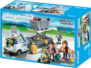 Playmobil Vliegtuigtrap met Passagiers – 5262 (Nieuw), Verzenden, Nieuw