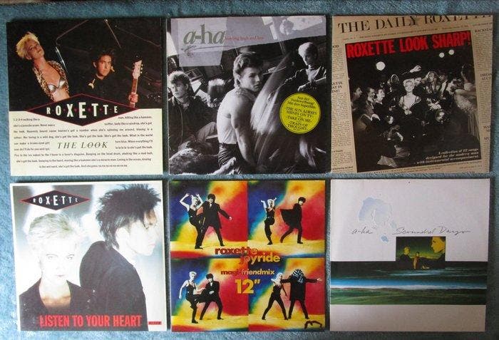 a-ha - Roxette - 3 x albums + 3 x 12 Maxi singles - Diverse, Cd's en Dvd's, Vinyl Singles