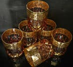 ISMIE LUX - Drinkservies (6) - Superieure rode juwelen