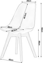 24goodz Eetkamerstoelen Set van 6 - Ergonomisch Ontwerp - Du, Huis en Inrichting, Stoelen, Verzenden, Nieuw