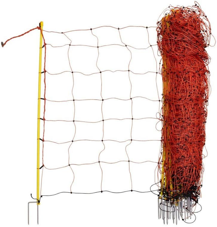 Schapennet profi 108cm hoog, 50m oranje dubbele poot, Tuin en Terras, Gaas en Draad, Ophalen of Verzenden