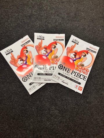 Bandai - 3 Card - One Piece - One Piece Card Game Round 1, Nieuw