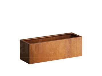 Adeqo cortenstaal plantenbak rechthoek 120 x 40 x 40 cm, Tuin en Terras, Bloembakken en Plantenbakken, 100 cm of meer, Verzenden