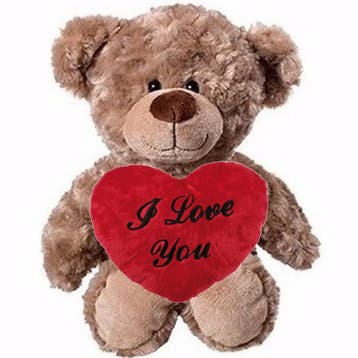 Valentijn Love cadeau set - knuffelbeer - pluche - 35 cm, Verzenden, Nieuw