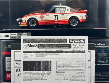 Kyosho 1:27.52 - Modelauto - Mazda Savanna RX-7 1979 Racing, Nieuw
