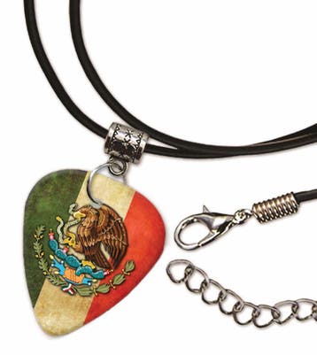 Mexicaanse vlag plectrum ketting, sleutelhanger of oorbellen, Ophalen of Verzenden, Nieuw
