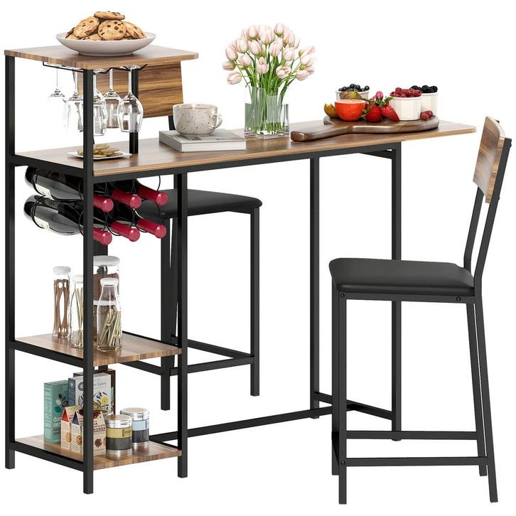 TRUUSK Bartafel Met Barkruk Set - 3-dlg. Bartafel-Set - Opkl, Huis en Inrichting, Kasten | Wandmeubels, Nieuw, Verzenden