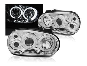 CCFL Angel Eyes koplampen Chrome geschikt voor VW Golf 4, Verzenden, Nieuw, Volkswagen