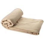 Fleece deken beige 150 x 120 cm - Plaids en fleece dekens, Huis en Inrichting, Ophalen of Verzenden, Nieuw