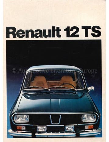 1975 RENAULT 12 TS BROCHURE FRANS, Nieuw, Renault, Author