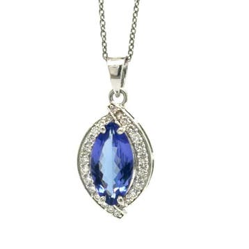 Zonder minimumprijs - Hanger - 14 karaat Witgoud - 2.12ct.