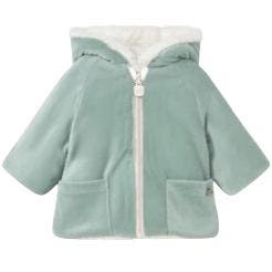 Mayoral baby Reversible shearling coat groen - 56 (1-2, Ophalen of Verzenden, Nieuw