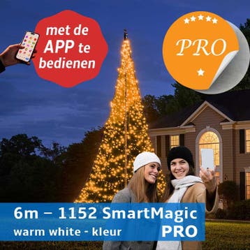 Fairybell 6 meter PRO SMART MAGIC 1152 RGBW leds, Nieuw
