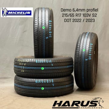215/65/17 103V S2 Michelin zomerbanden demo 6,4mm profiel 4X, Auto-onderdelen, 17 inch, Ophalen of Verzenden, Band(en), Personenwagen