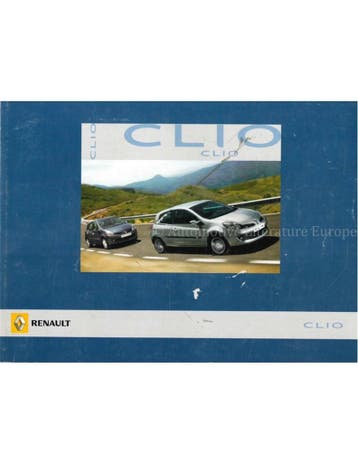 2007 RENAULT CLIO INSTRUCTIEBOEKJE NEDERLANDS