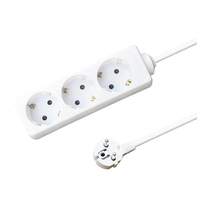 DRIEVOUDIGE TAFELCONTACTDOOS 3M WIT, Huis en Inrichting, Lampen | Overige