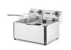 Hendi Friteuse Kitchen Line | 2x 4L | 8L | 230v/6000w | 470x, Ophalen of Verzenden, Nieuw in verpakking