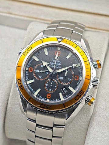 Omega - Seamaster Planet Ocean Chronograph - Zonder, Sieraden, Tassen en Uiterlijk, Horloges | Heren, Nieuw