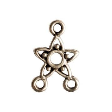 5 x verdeler zilver kleur 17,5 x 11 mm oogje: 1,5mm, Ophalen of Verzenden, Nieuw, Tussenstuk of Tussenkraal
