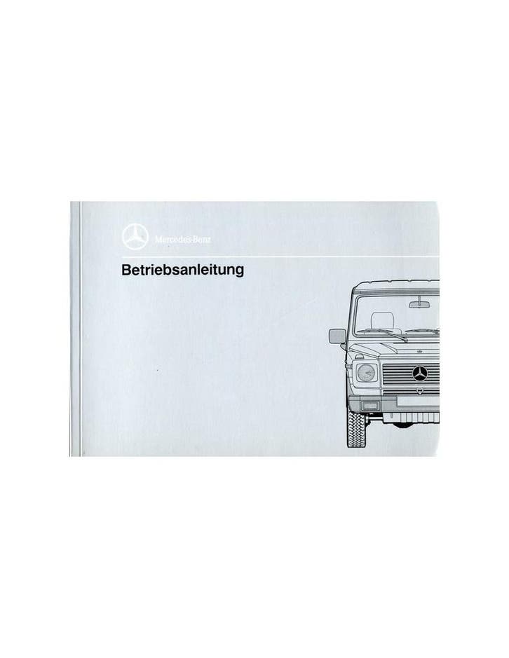 1989 MERCEDES BENZ G KLASSE INSTRUCTIEBOEKJE DUITS, Auto diversen, Handleidingen en Instructieboekjes