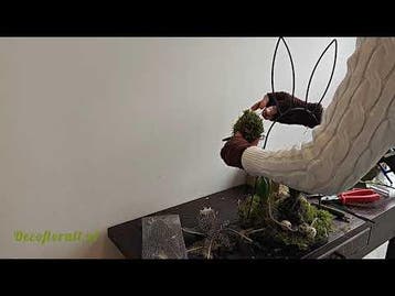 Dienblad metalen frame haas konijn bunny ear 50 cm hoog ø25, Huis en Inrichting, Ophalen of Verzenden, Nieuw