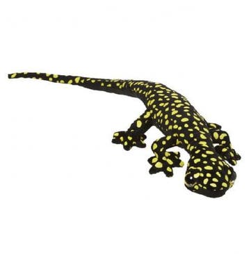 Nature Planet gekko knuffel - pluche - geel/zwart - 62 cm, Verzenden, Nieuw