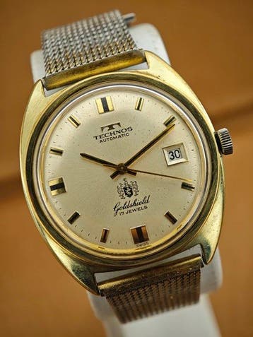 Technos - Goldshield Automatic 17 Jewels – Tropical Dial –, Nieuw