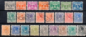 Nederland 1928 - Vierzijdige Roltanding - NVPH R33 t/m R56, Gestempeld