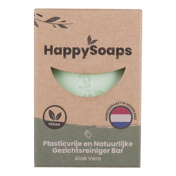 HappySoaps Gezichtsreiniger Bar Aloe Vera - 70g, Ophalen of Verzenden, Nieuw