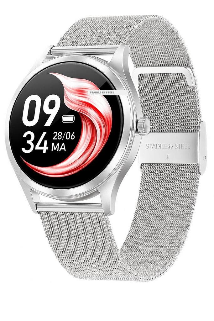 Actyve Smartwatch Dames Zilver - Geschikt voor elke laptop, Sieraden, Tassen en Uiterlijk, Smartwatches, Nieuw, Ophalen of Verzenden